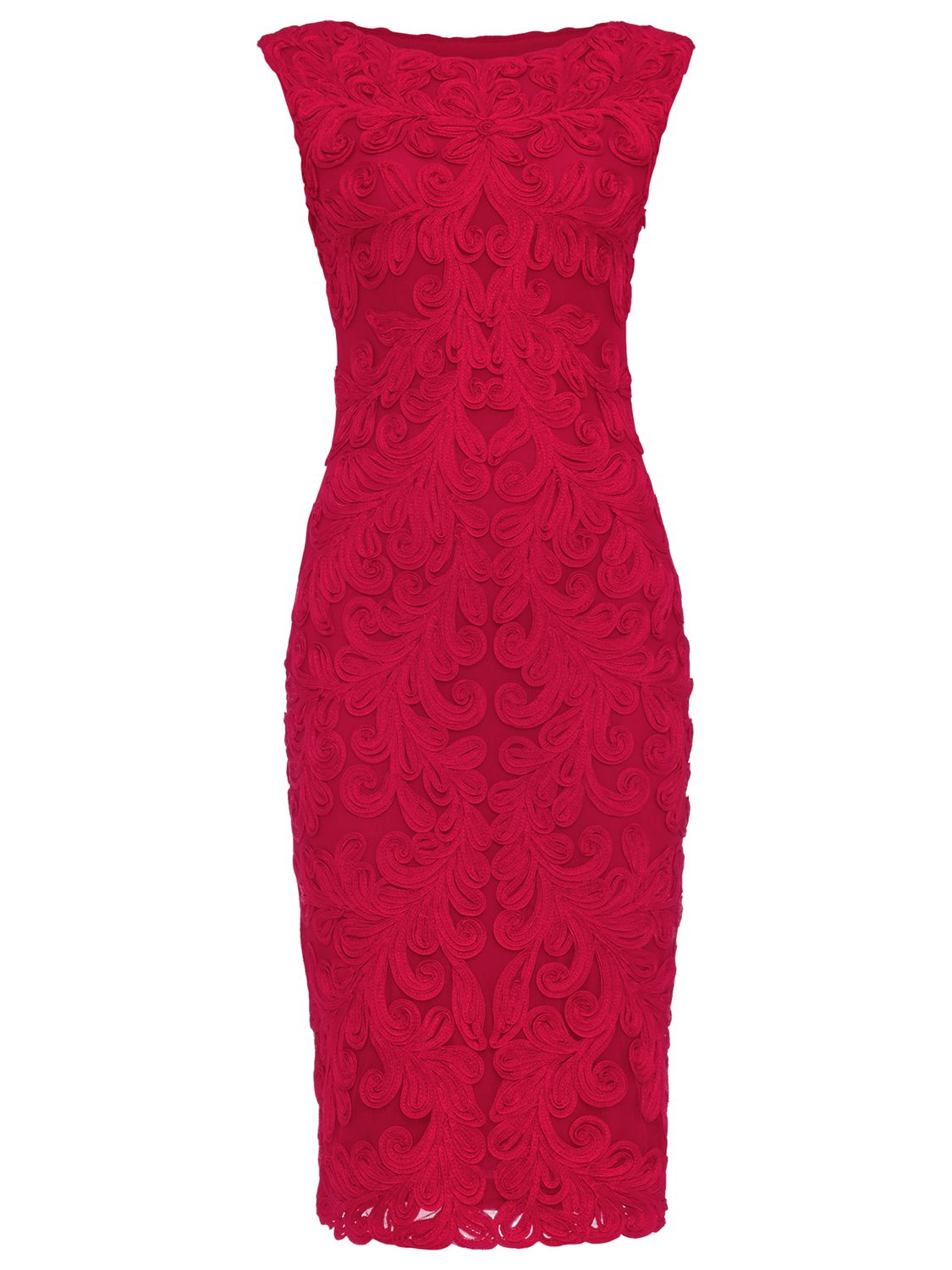 Phase Eight Tanya Tapework Dress, Red