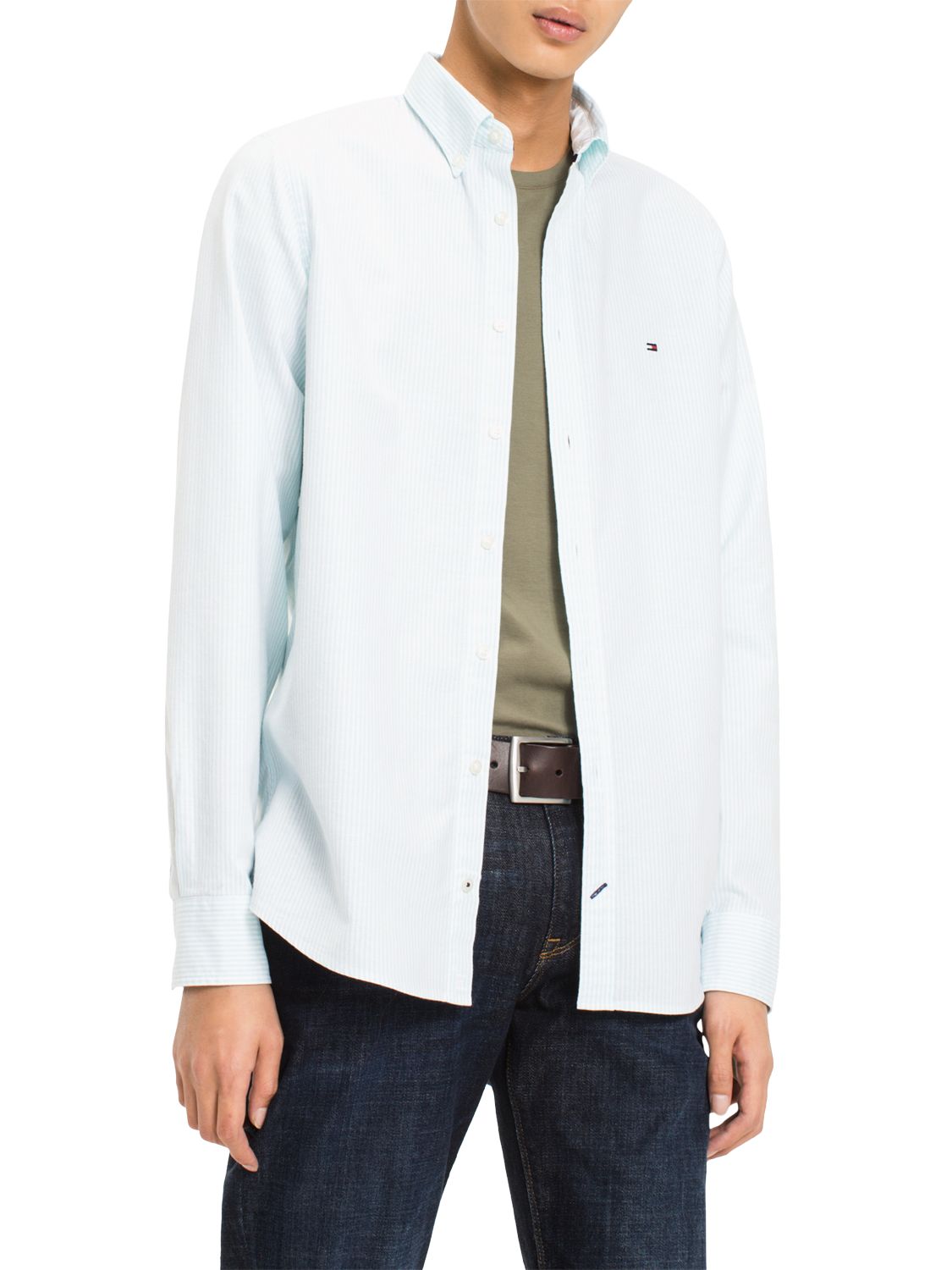 tommy hilfiger white slim fit shirt