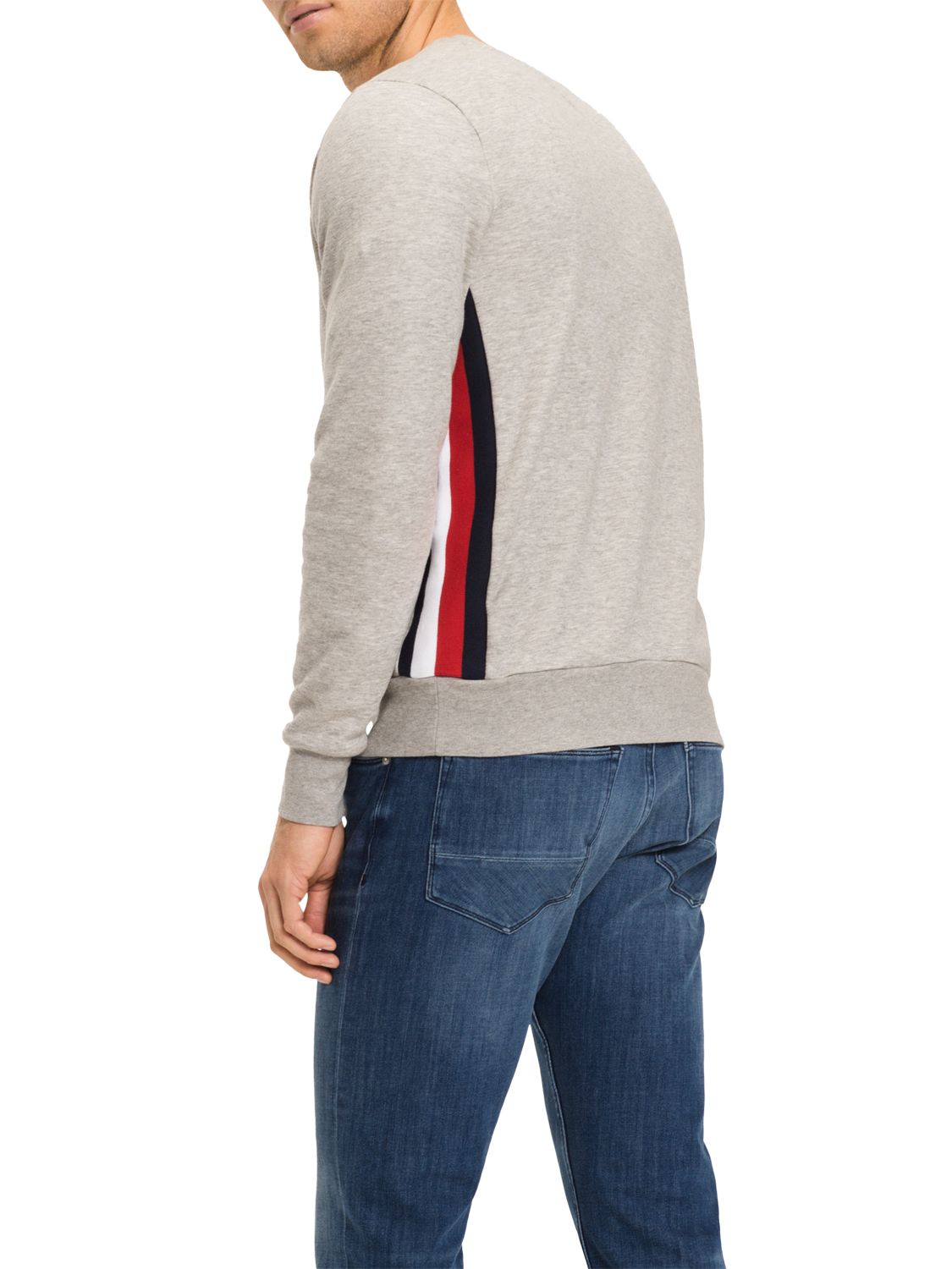 tommy hilfiger stripe logo sweatshirt