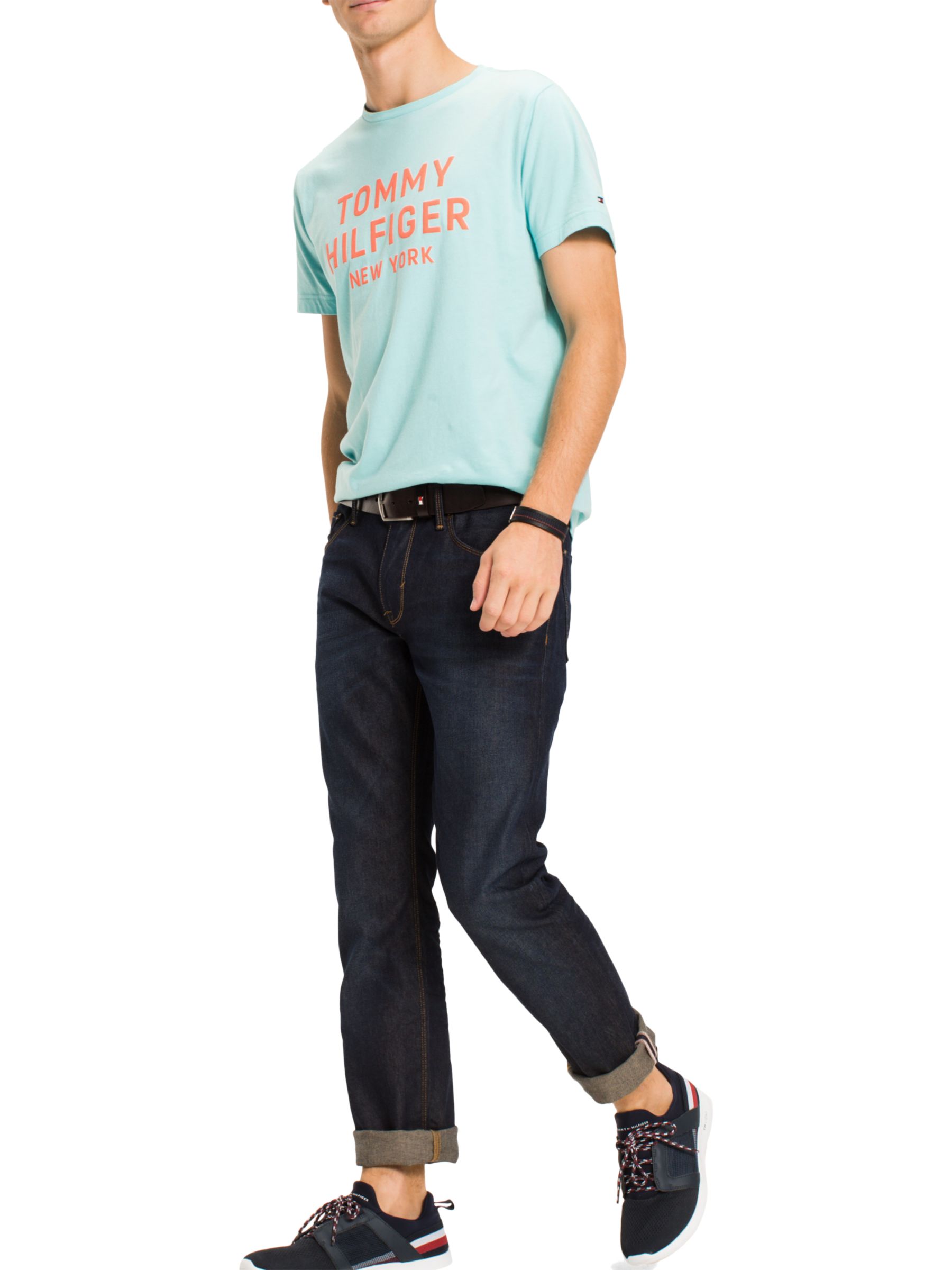 Tommy Hilfiger Crew Neck Graphic T-Shirt, Angel Blue