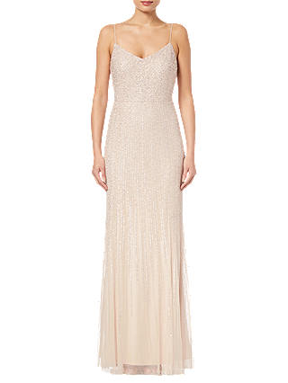 Adrianna Papell All Over Beaded Dress, Shell