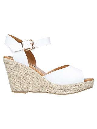 Miss KG Paisley Wedge Heeled Sandals, White