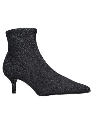 Miss KG Sense Kitten Heel Ankle Sock Boots, Black/Multi