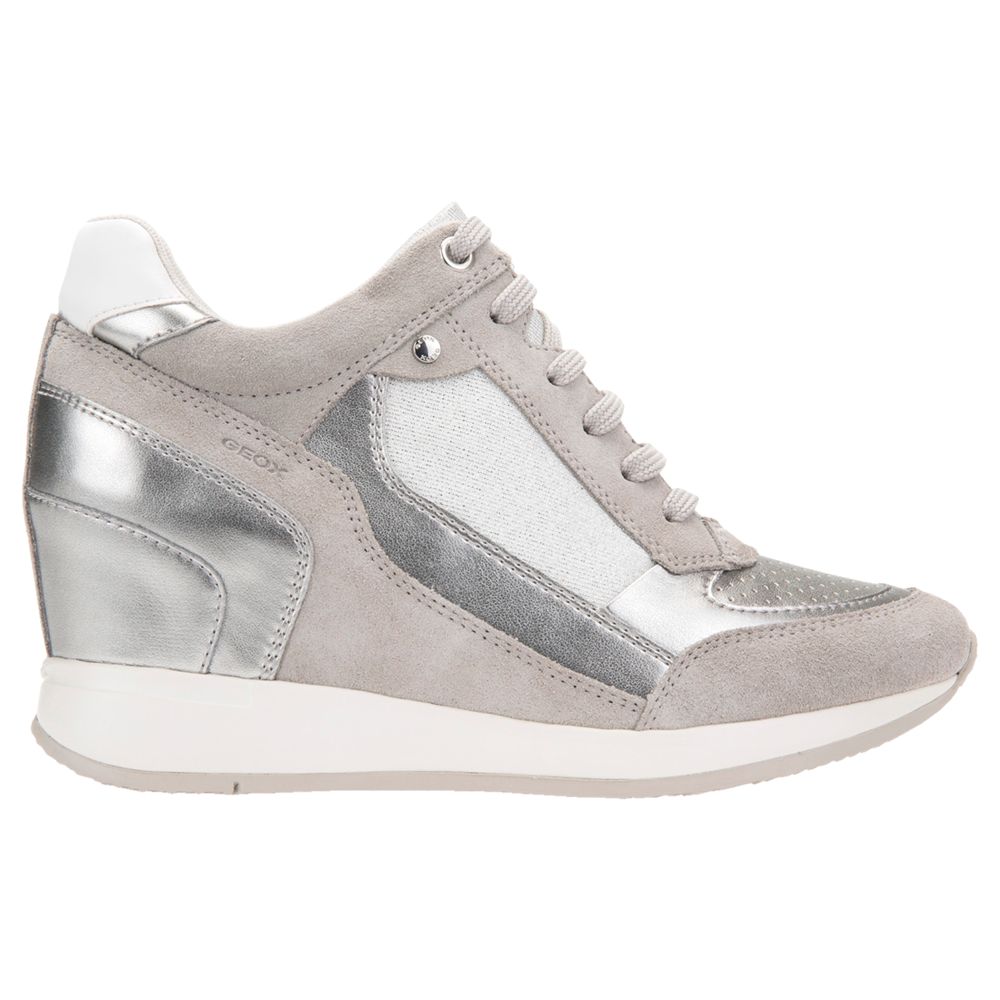 silver grey trainers