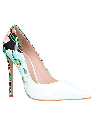 Carvela Alice Stiletto Heeled Court Shoes, White
