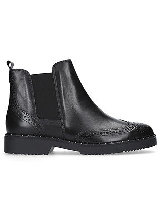 Carvela Still Ankle Chelsea Boots, Black Leather