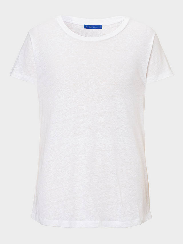 Winser London Pure Linen T-Shirt, White