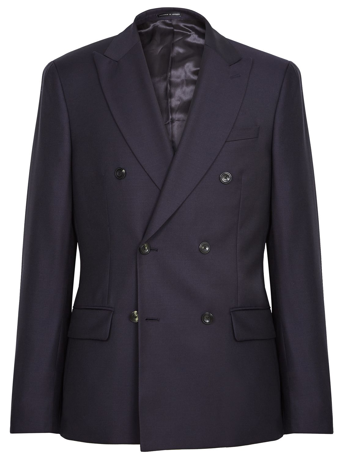 Reiss Carlotta Double Breasted Slim Fit Suit Jacket, Navy