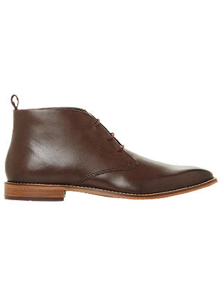 Dune Muller Leather Chukka Boots, Brown