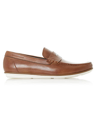 Dune Balloon Leather Loafers, Tan