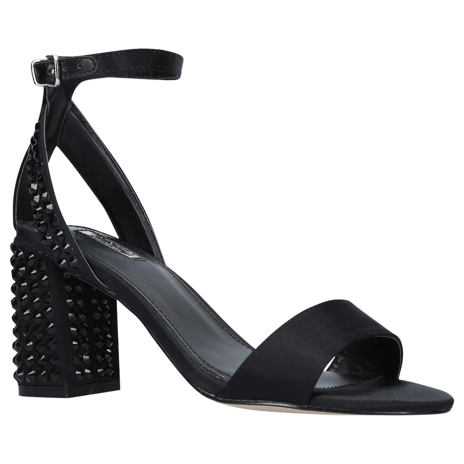 Carvela Gianni 2 Studded Block Heeled Sandals, Black