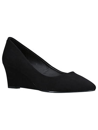 Carvela Kaden Wedge Heel Court Shoes, Black