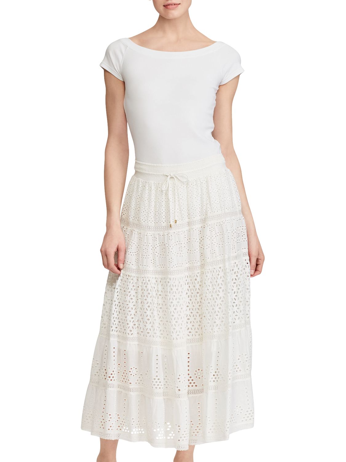 Lauren Ralph Lauren Lorelei Maxi Skirt, White