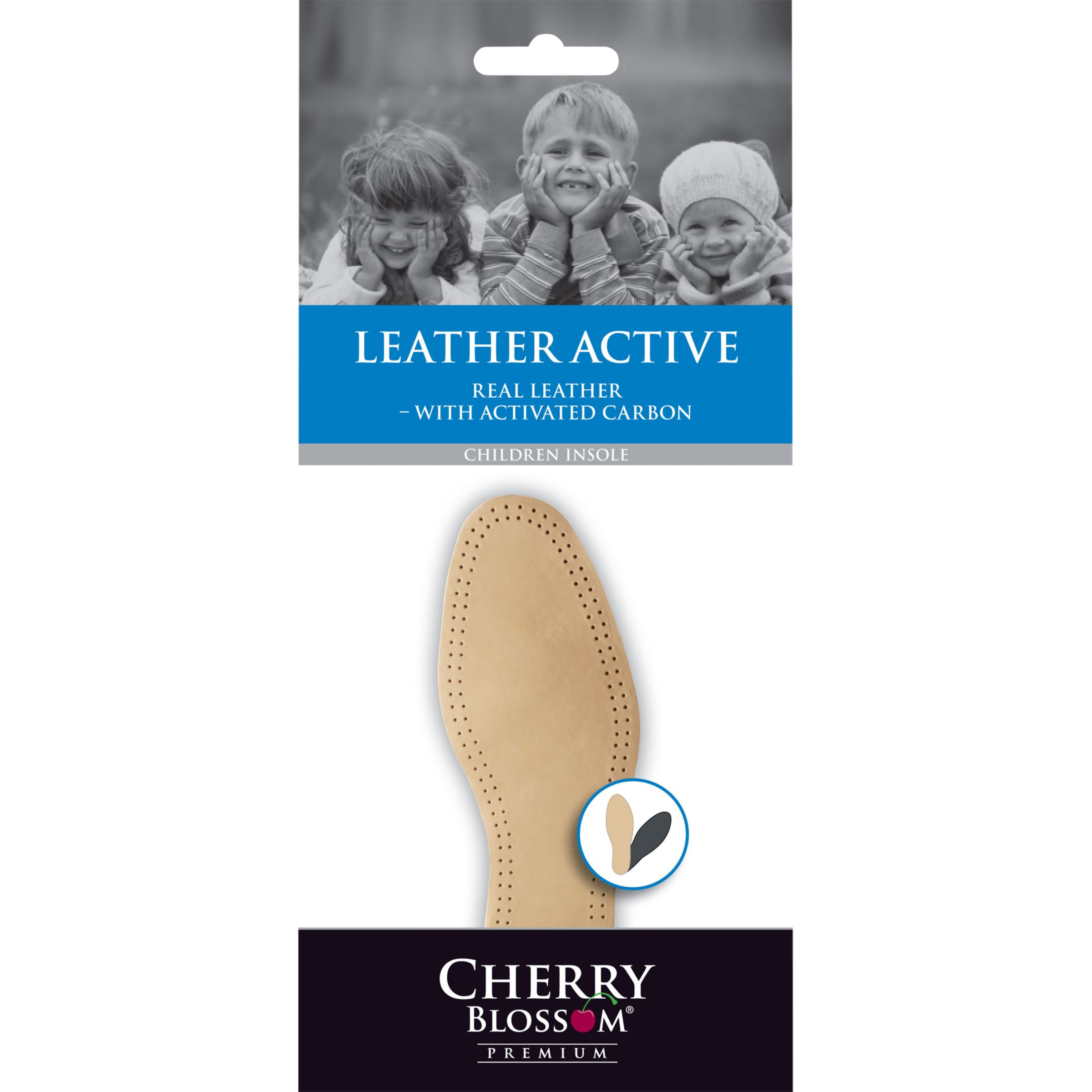 Cherry Blossom Premium Womens Leather Active Comfort Insole 