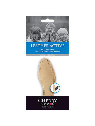 Cherry Blossom Leather Active Insoles, Natural