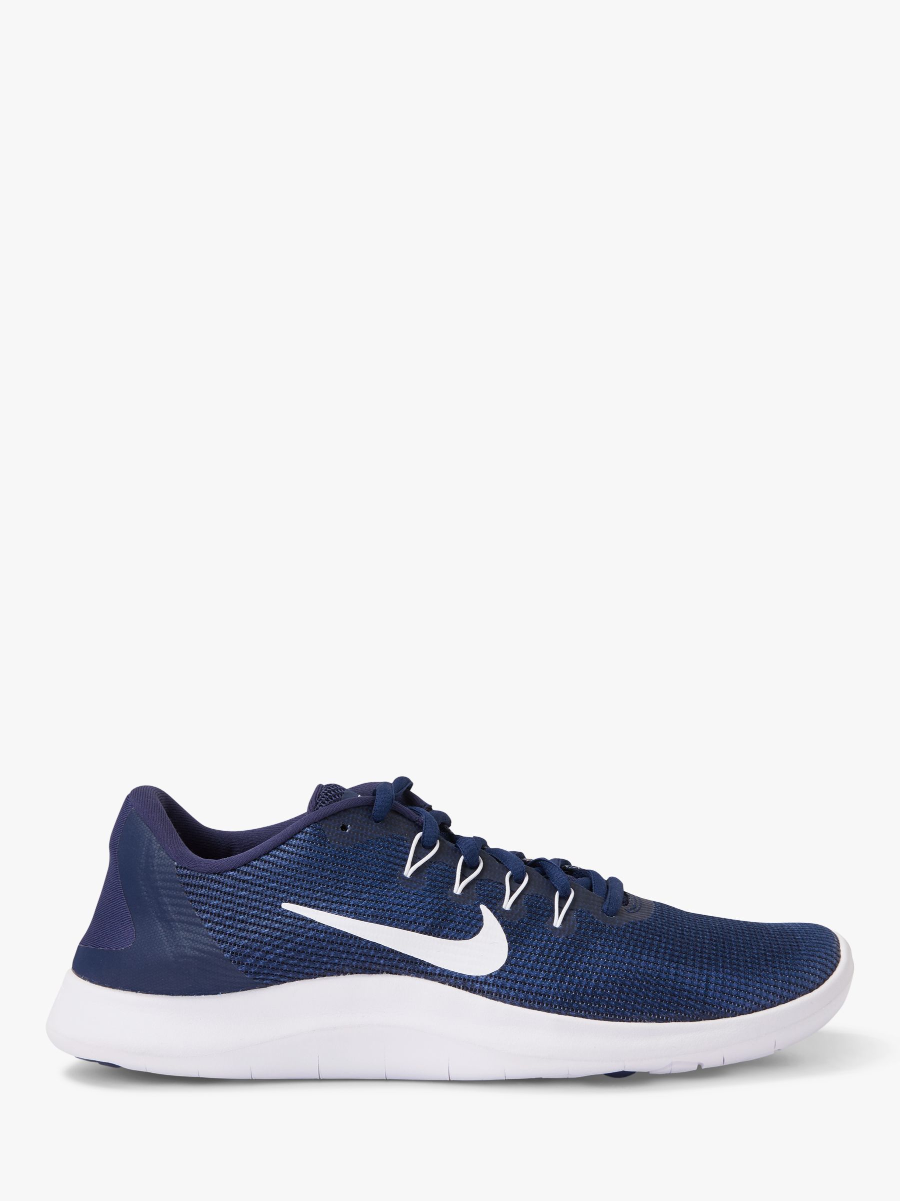 Ajuste Coordinar Ciego Nike Flex RN 2018 Men's Running Shoes, Midnight Blue/White