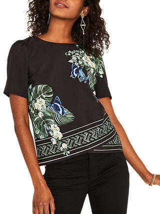Oasis Kentia Placement T-Shirt, Multi Black