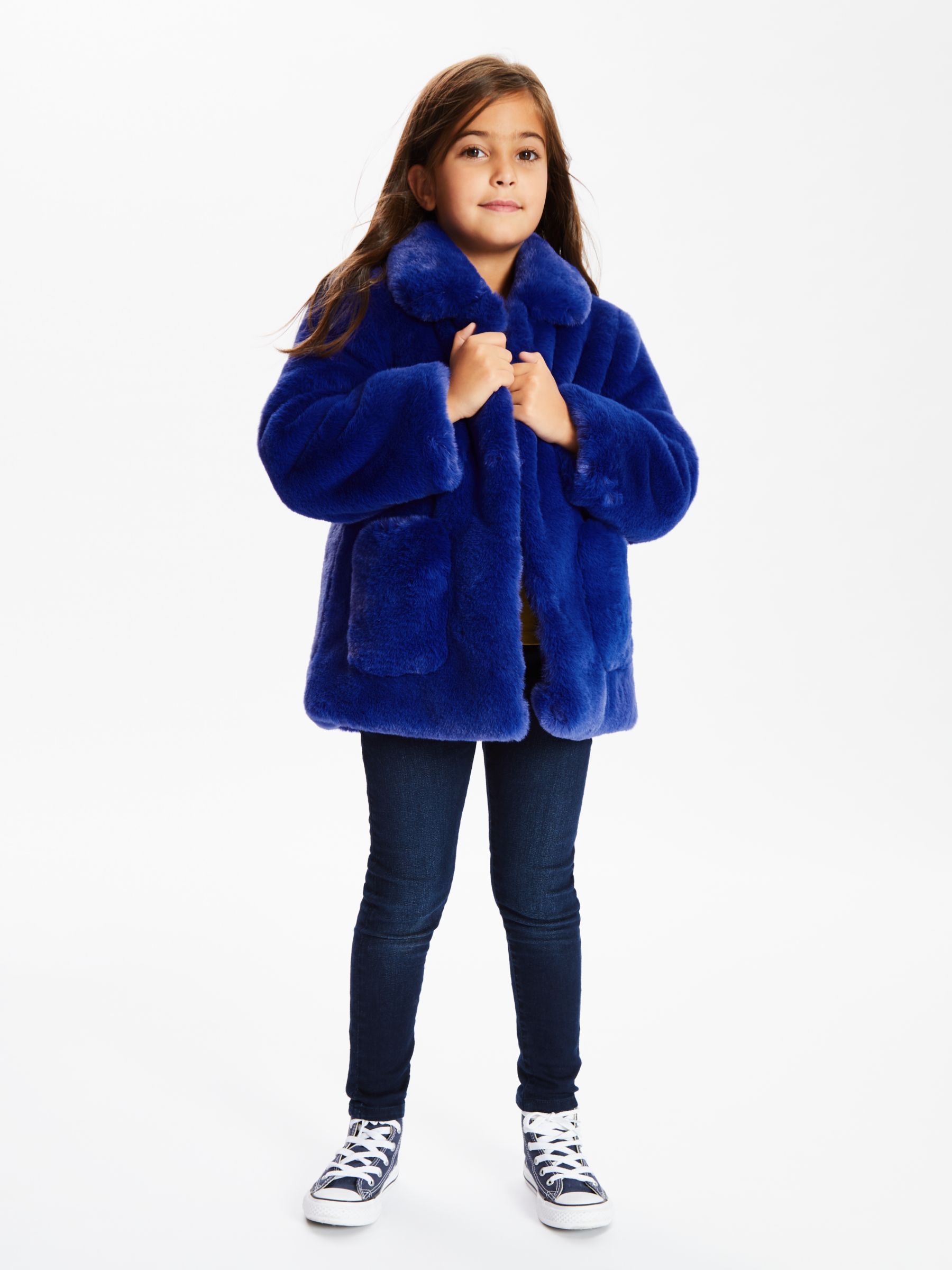 blue girls coat