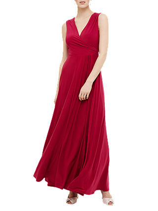 Phase Eight Betalia Bridesmaid Maxi Full Length Dress, Azalea