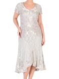 Chesca Ombre Cornelli Lace Dress, Ivory