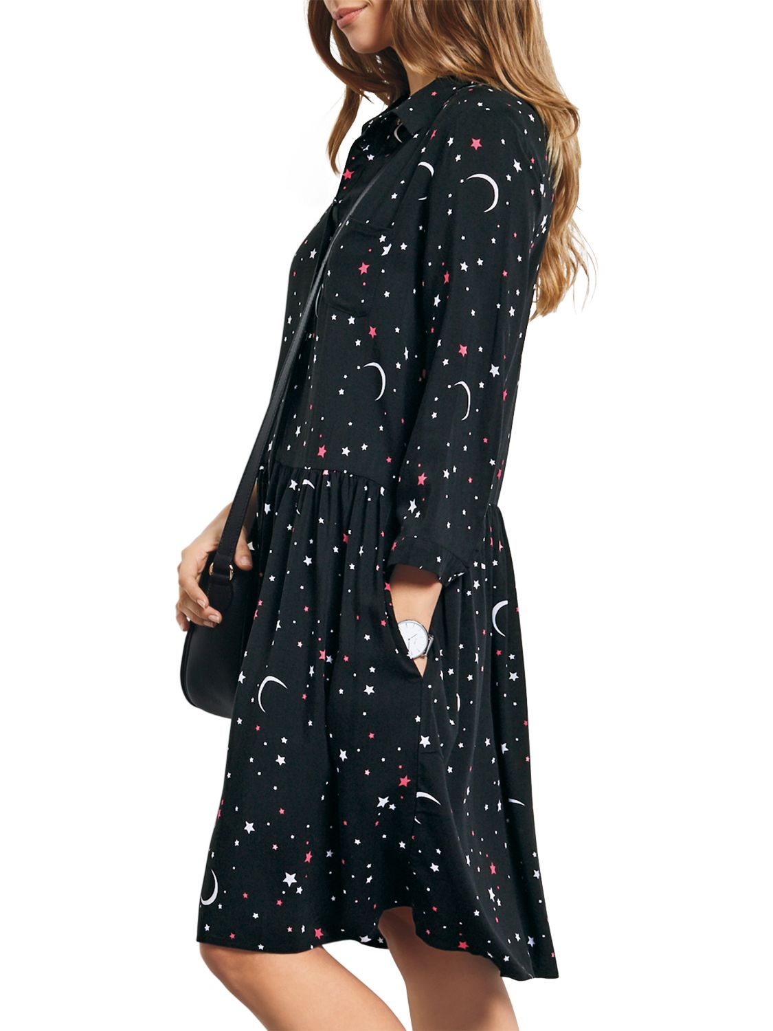 black dress with stars and moons