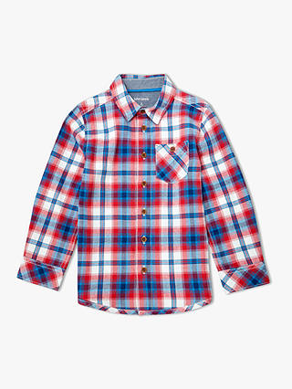 John Lewis & Partners Boys' Ombre Check Shirt