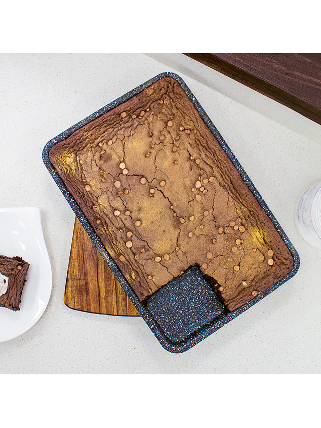 Eaziglide Aluminium Non-Stick Deep Cake Tin / Baking Tray, 30 x 20cm