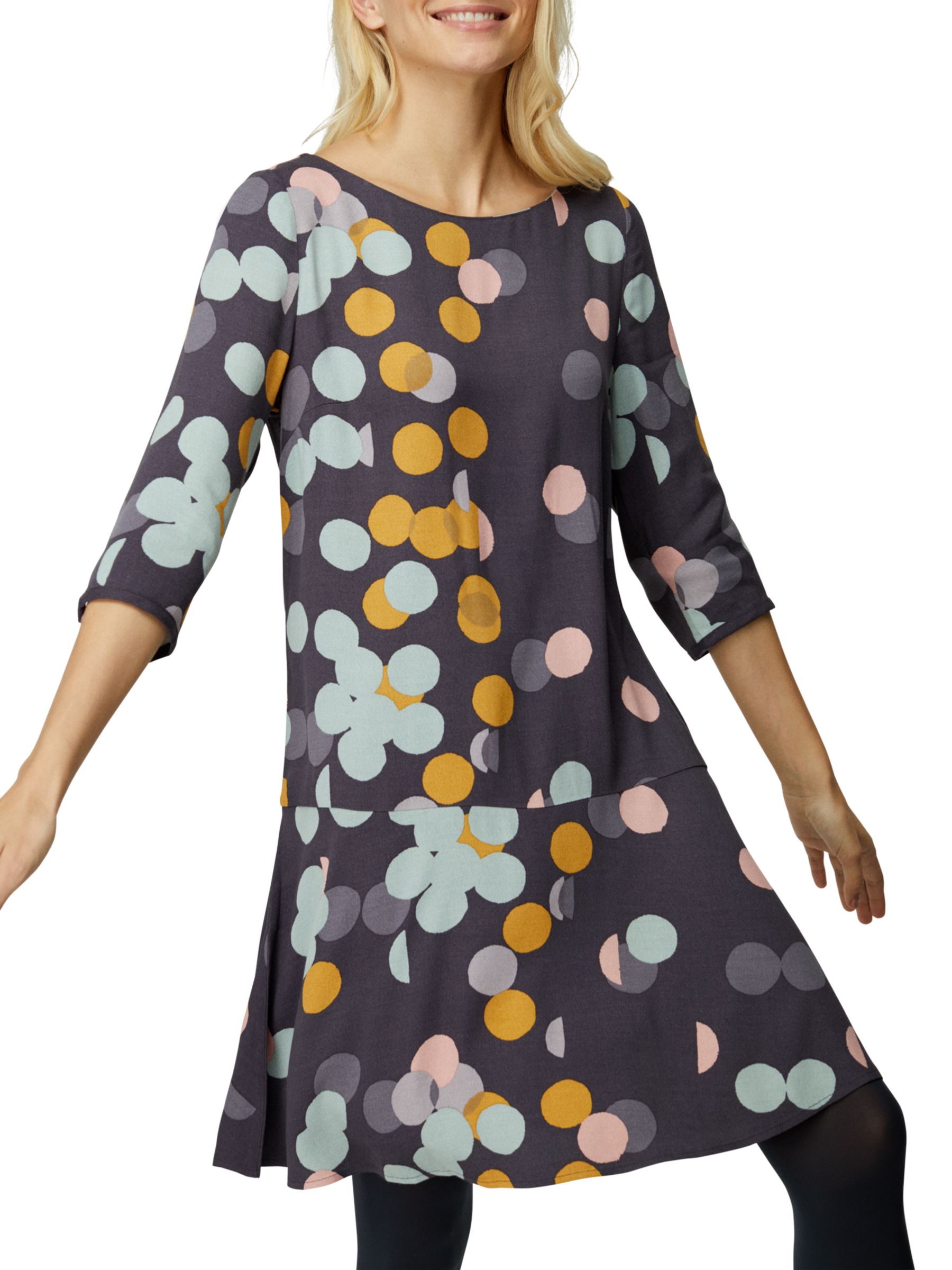  White  Stuff  Michelle Spot Dress  Bretton Grey at John Lewis