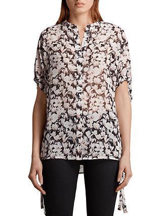 AllSaints Arlesa Magnolita Shirt, Dusty Pink
