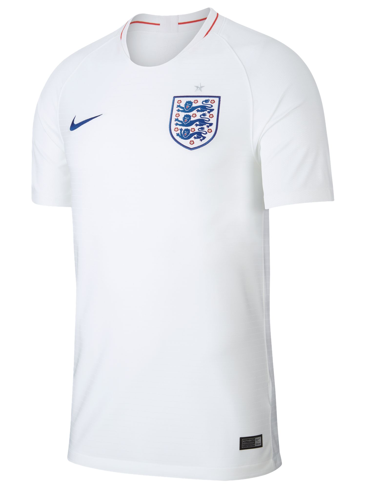 Nike 2018 England Stadium Kit Men's Football Shirt, White at John Lewis