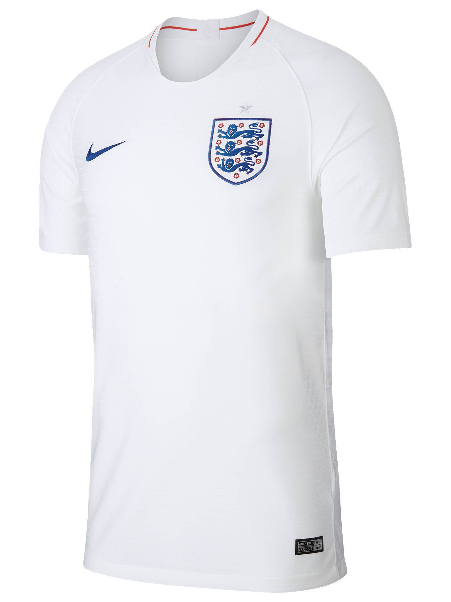 Nike 2018 England Stadium Kit Men's Football Shirt, White at John Lewis ...