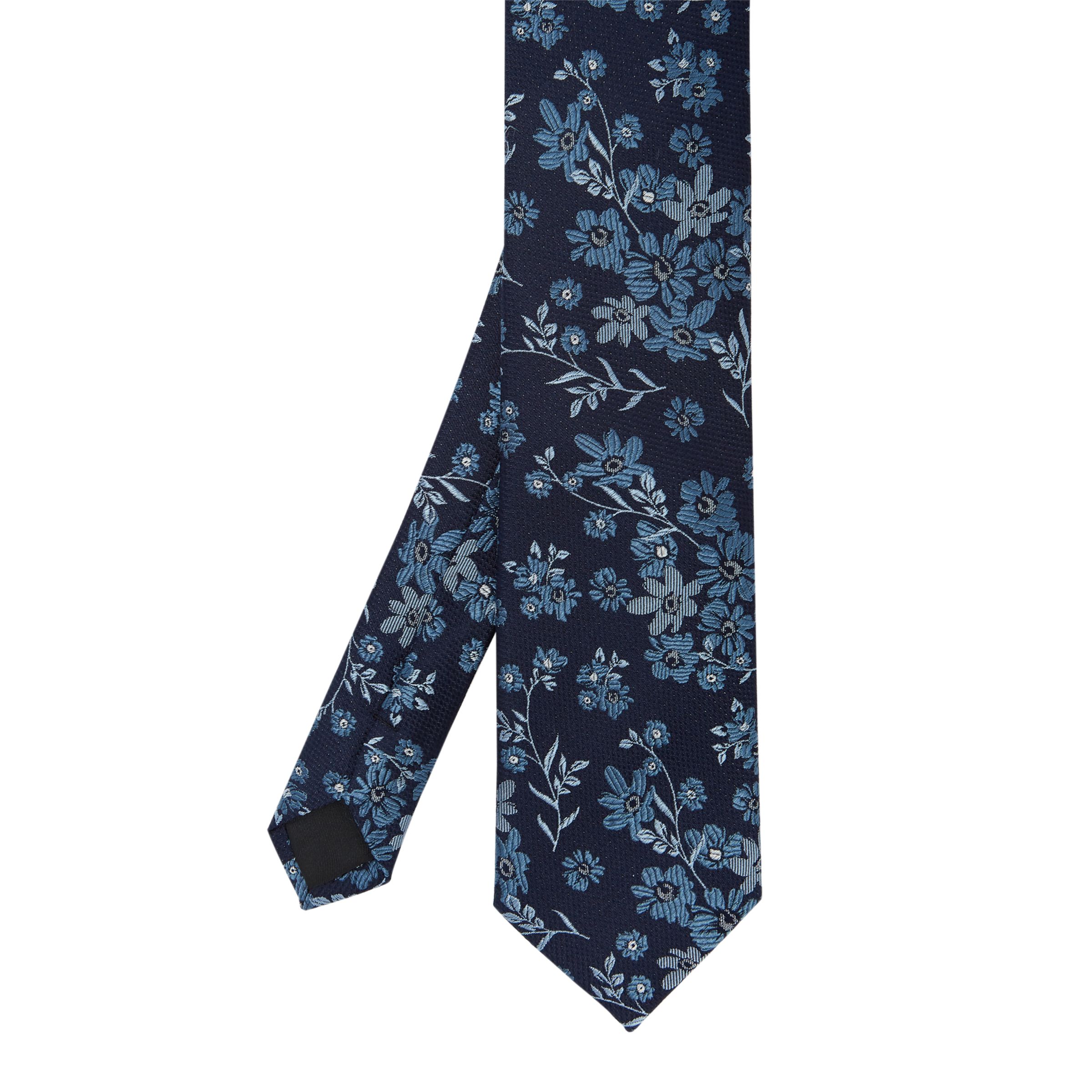 Ted Baker Looka Floral Silk Tie, Navy