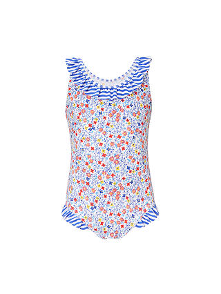 John Lewis & Partners Girls' Micro Floral Swimsuit, Multi