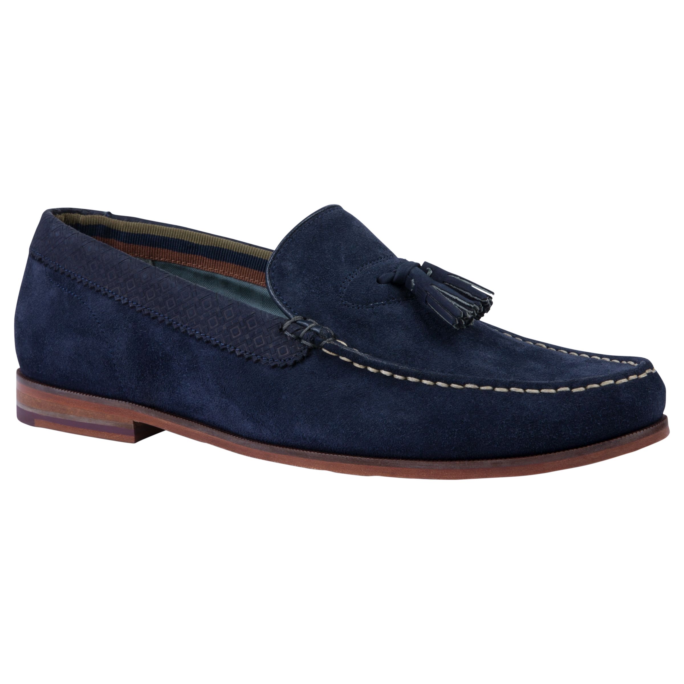 Ted Baker Dougge Suede Tassel Loafers, Dark Blue