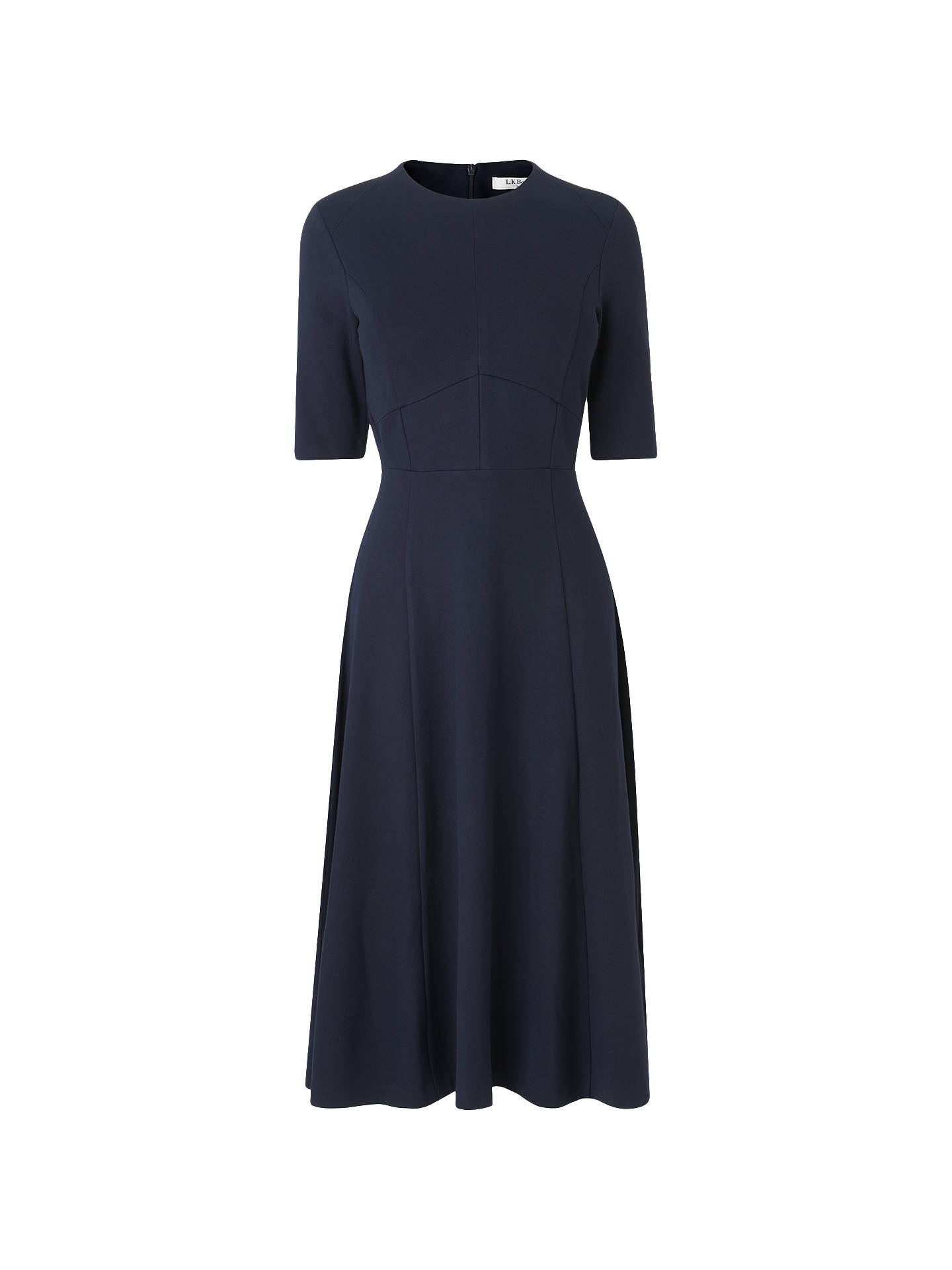 L.K.Bennett Beth Seam Detail Dress, Sloane Blue at John Lewis & Partners