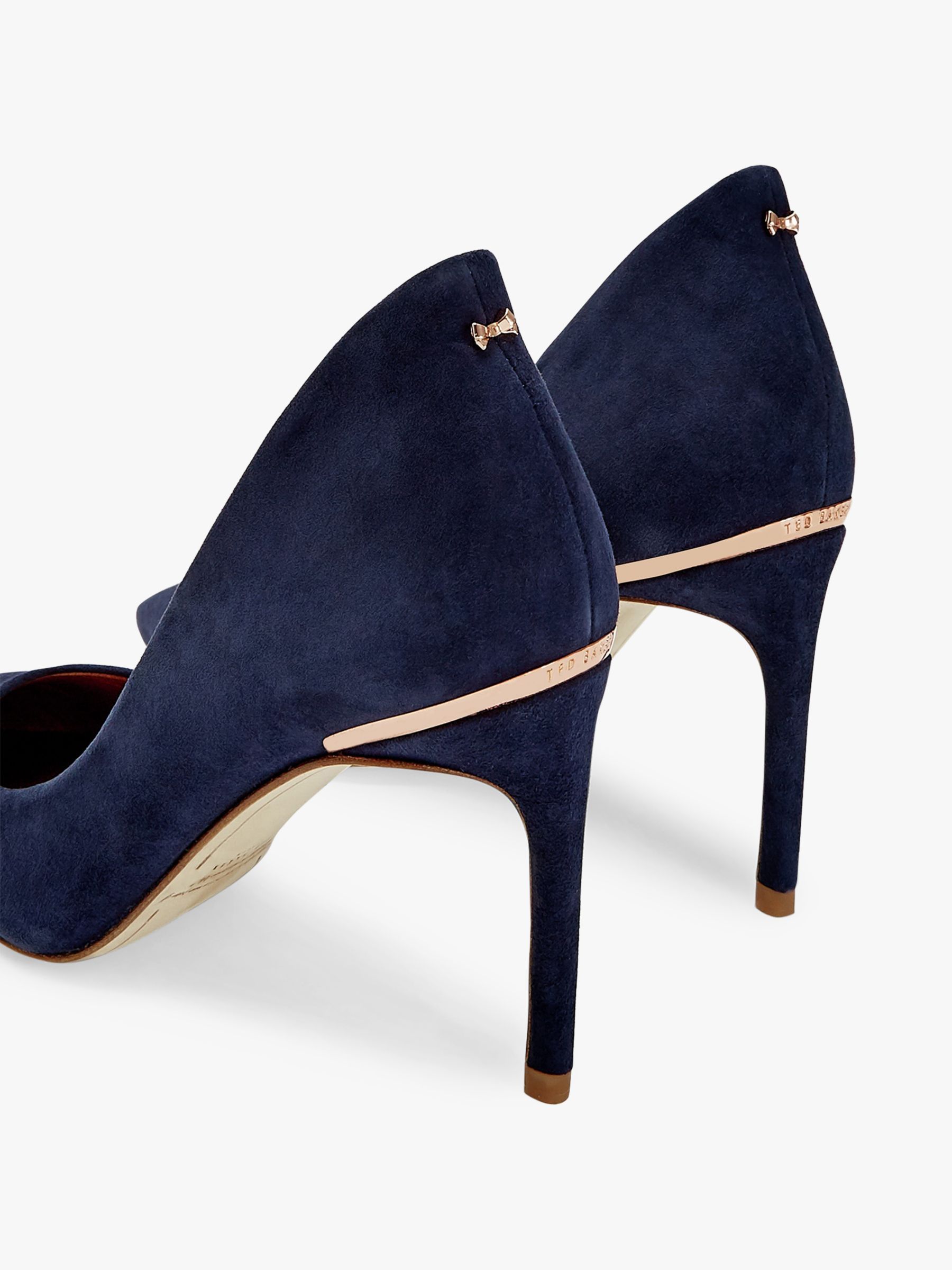 navy suede court shoes uk