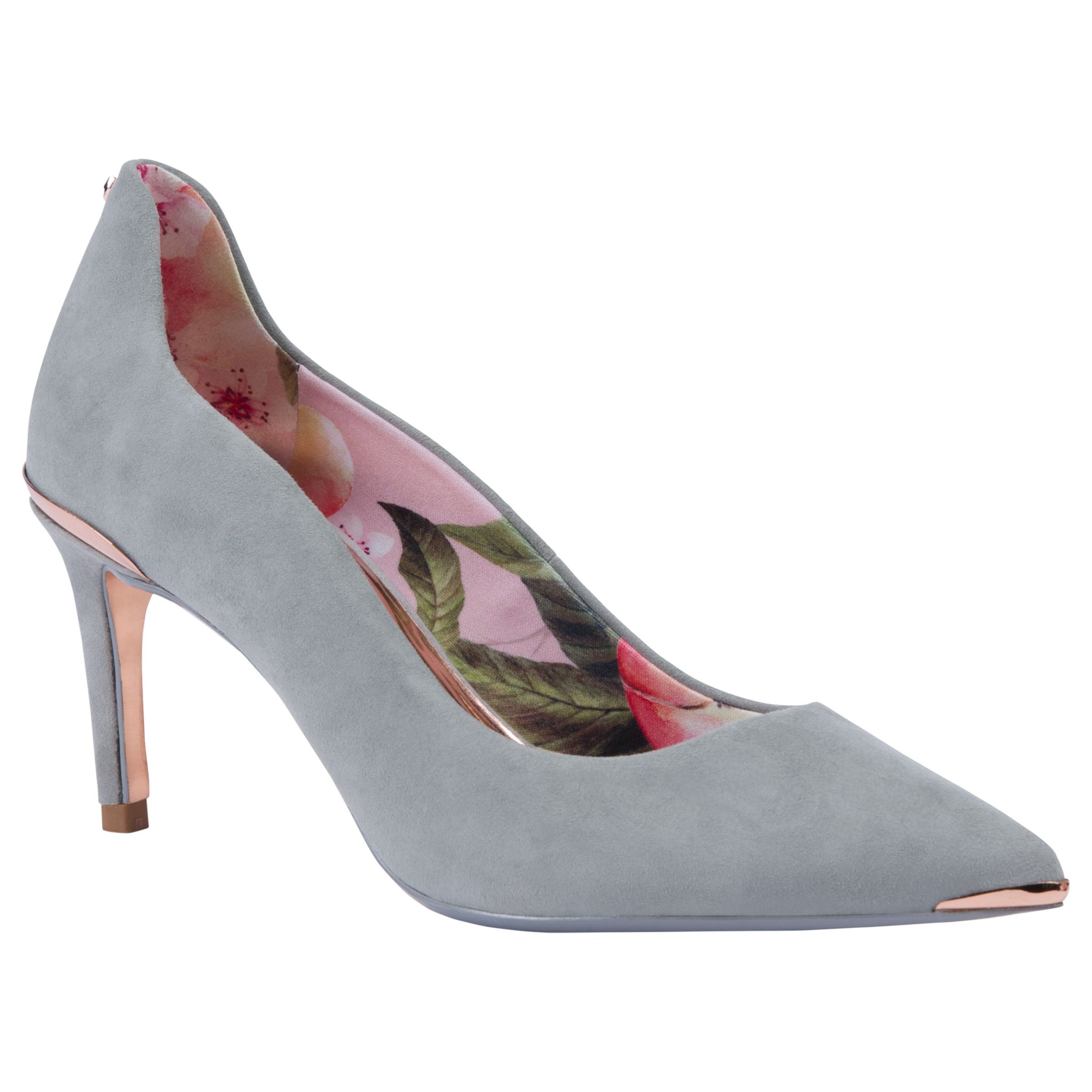 Ted Baker Vyixin 2 Court Shoes, Grey Suede