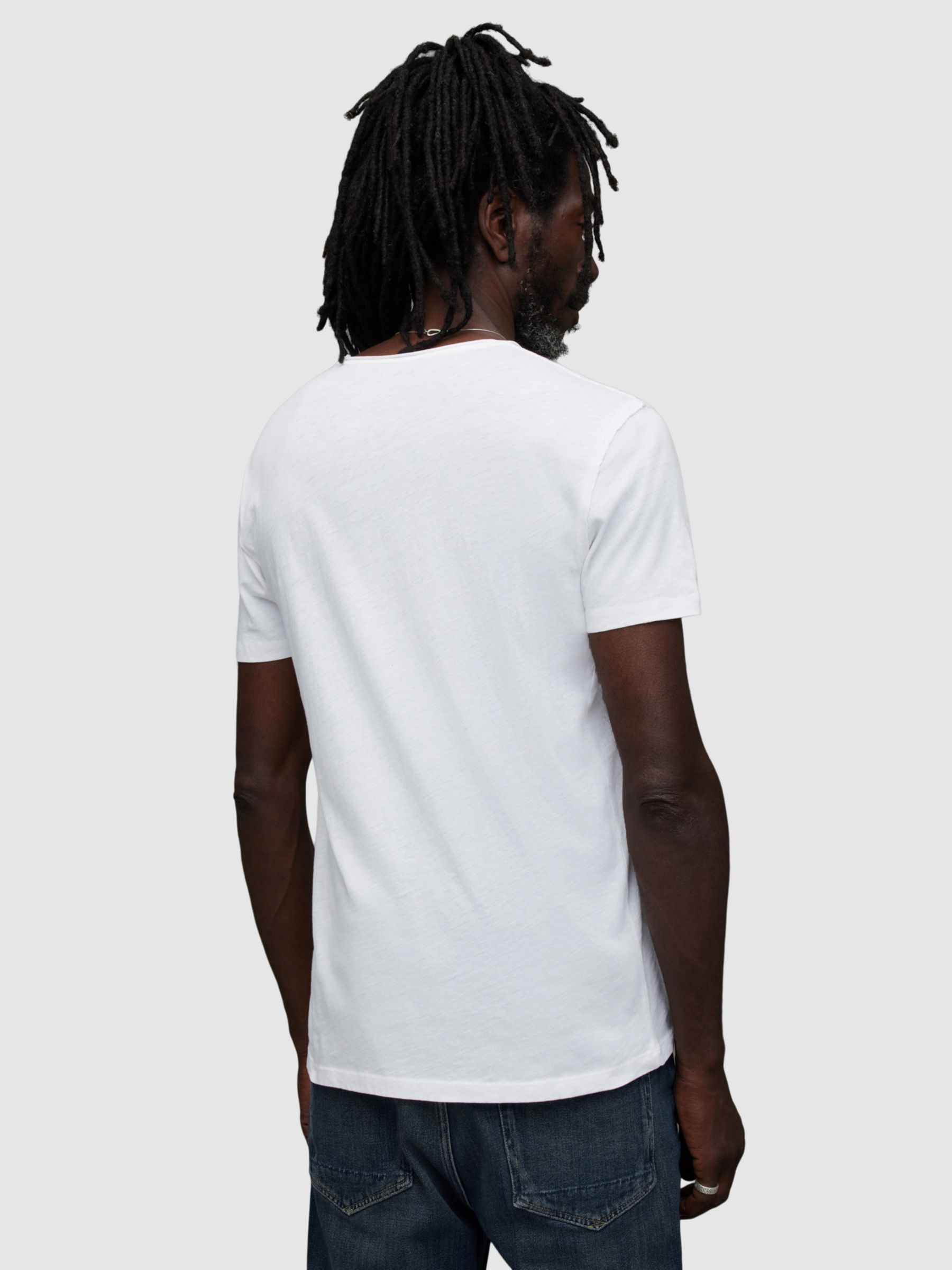 AllSaints Figure Crew T-Shirt, Optic White, XS