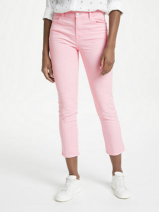 J Brand Ruby High Rise Cropped Jeans, Blossom Pink