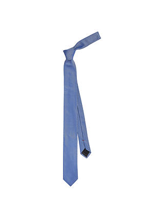 HUGO by Hugo Boss Textured Jacquard Silk Tie, Light Blue
