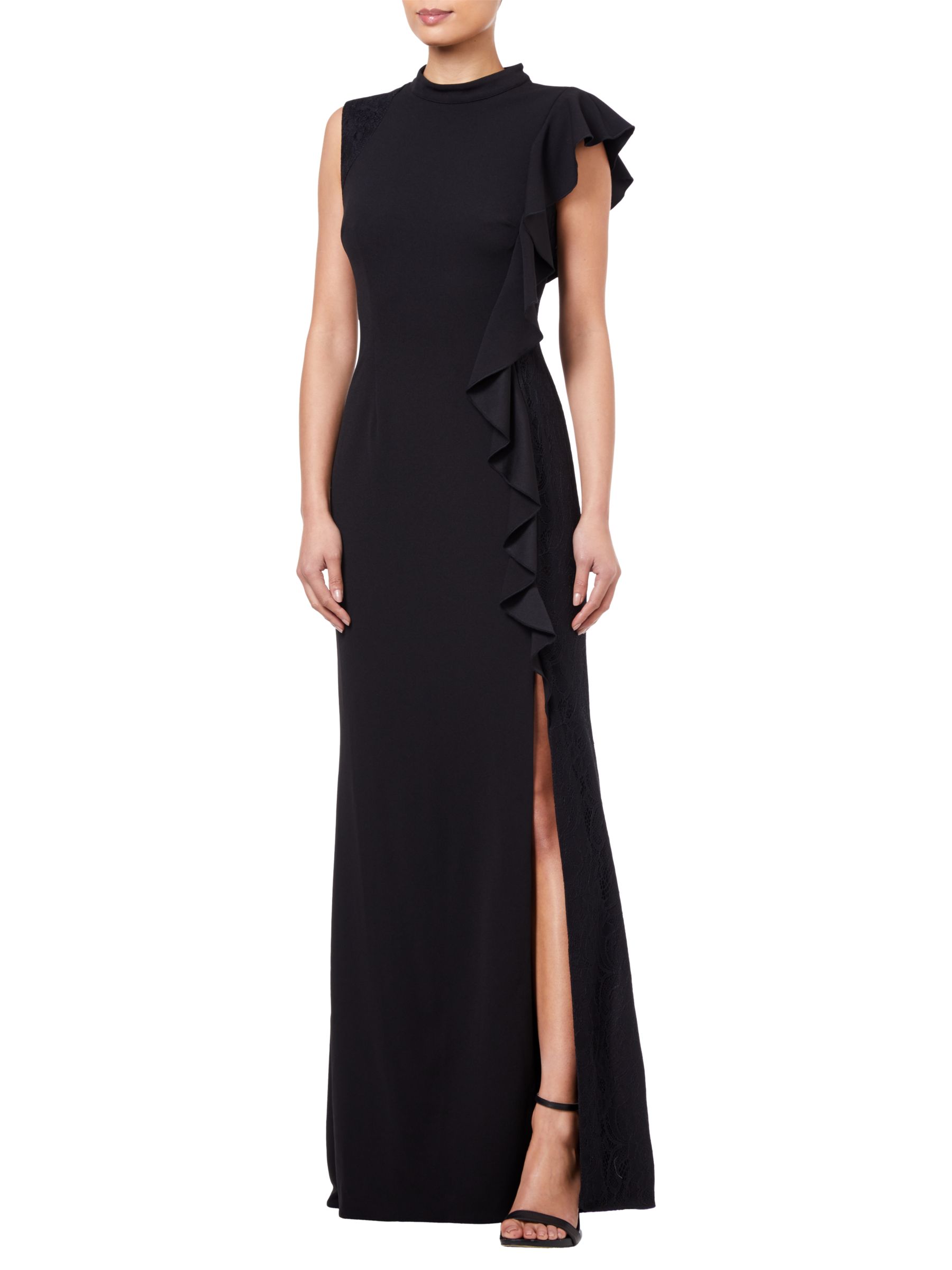 Adrianna Papell Petite Knit Crepe Dress, Black