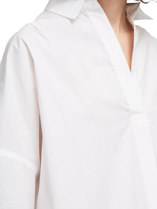 French Connection Rhodes Poplin Shirt, Linen White
