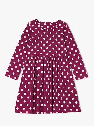 John Lewis & Partners Girls' Spot Print Dress