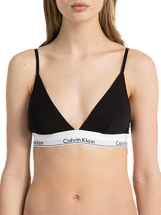 Calvin Klein Underwear Modern Cotton Triangle Bra, Black