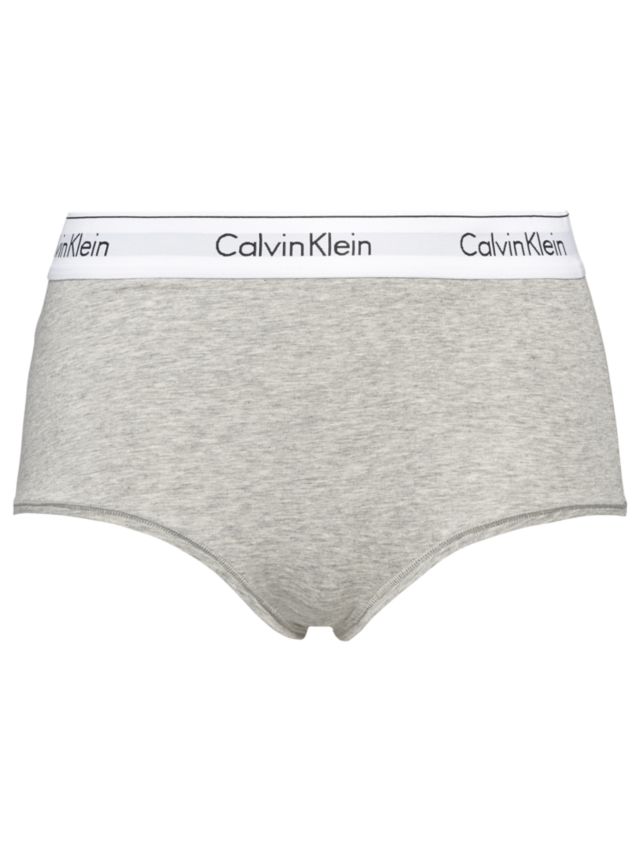 Calvin Klein Underwear Modern Cotton High Waist Briefs, Grey Heather, L