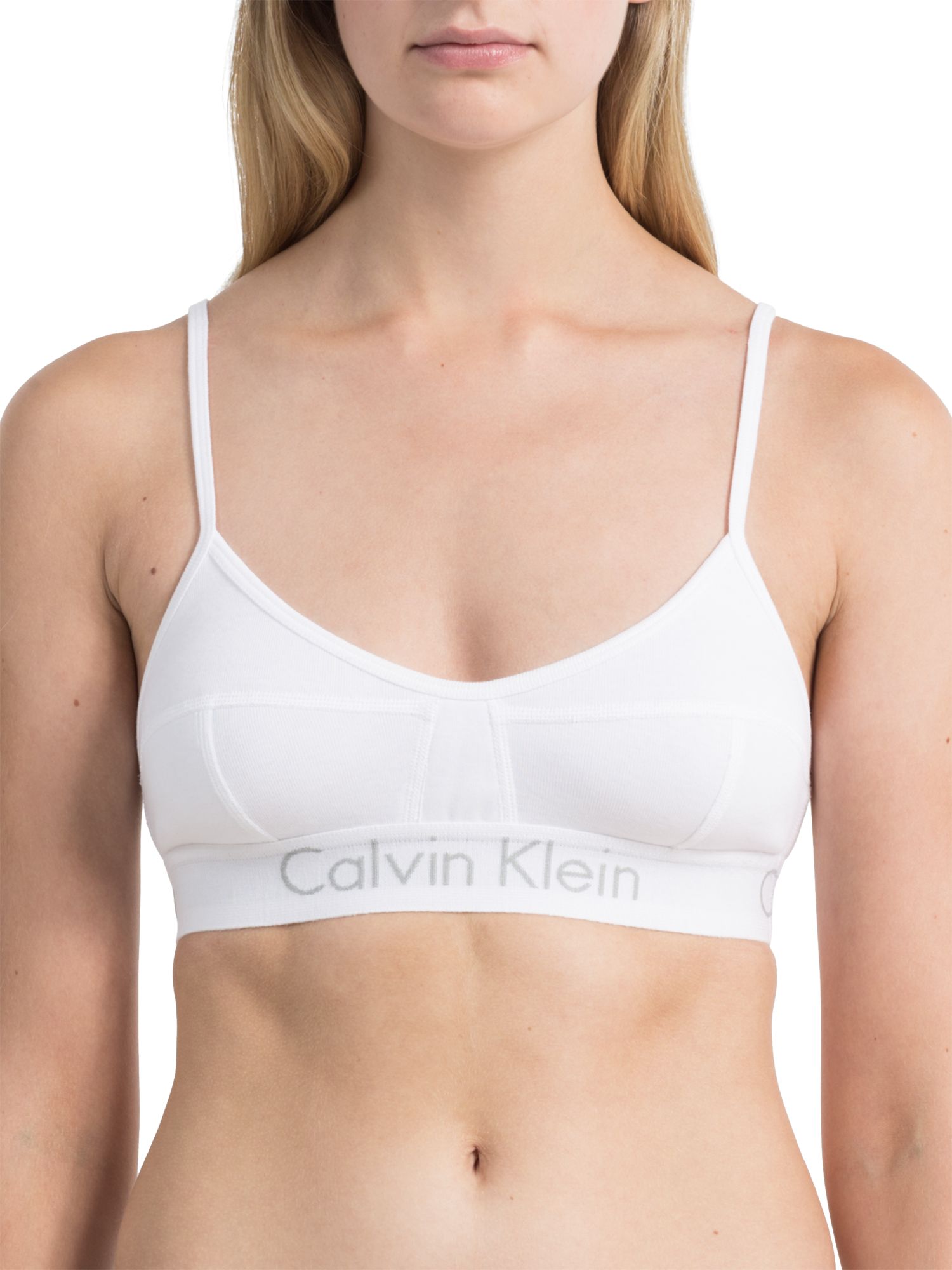 white calvin klein bra and underwear