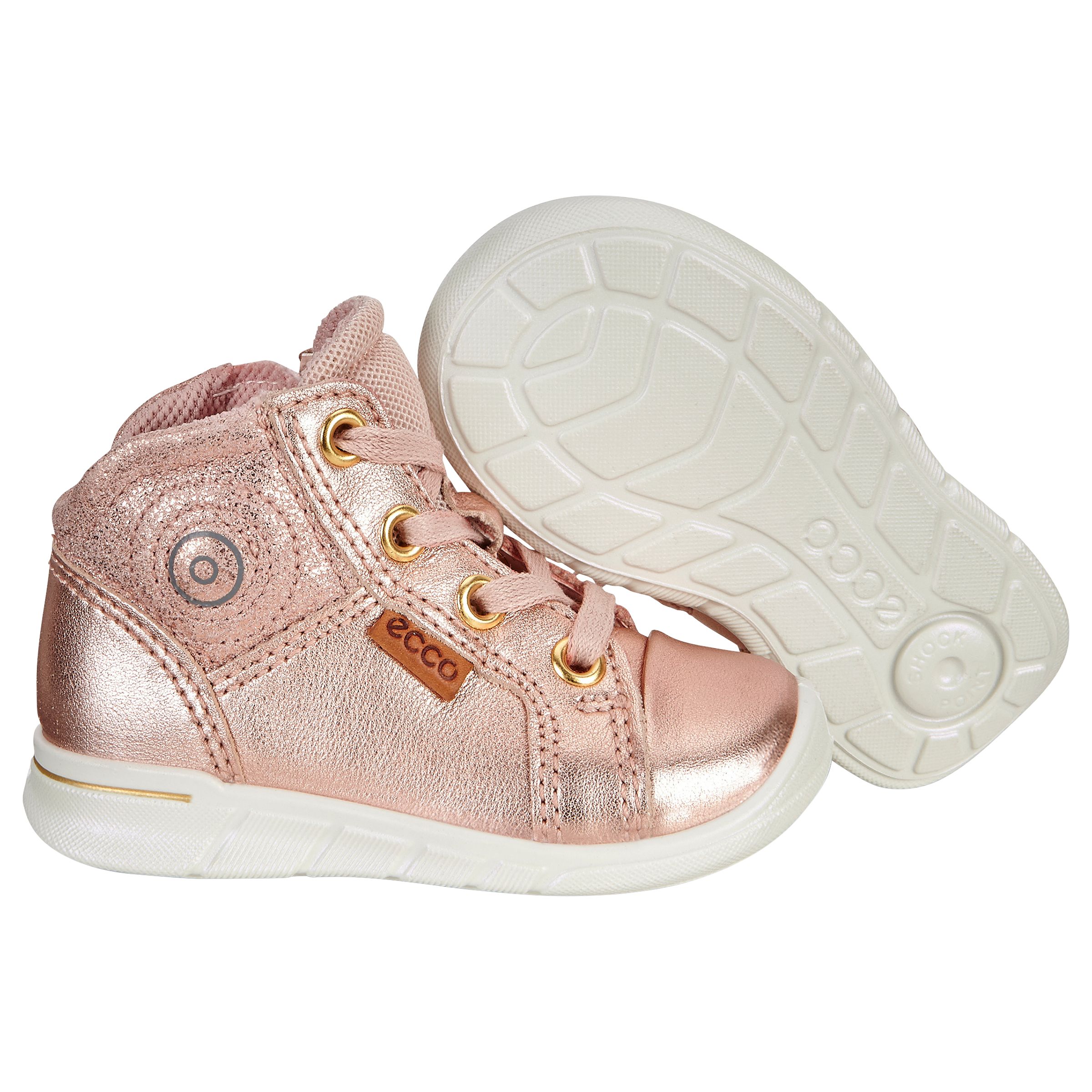 rose gold infant shoes