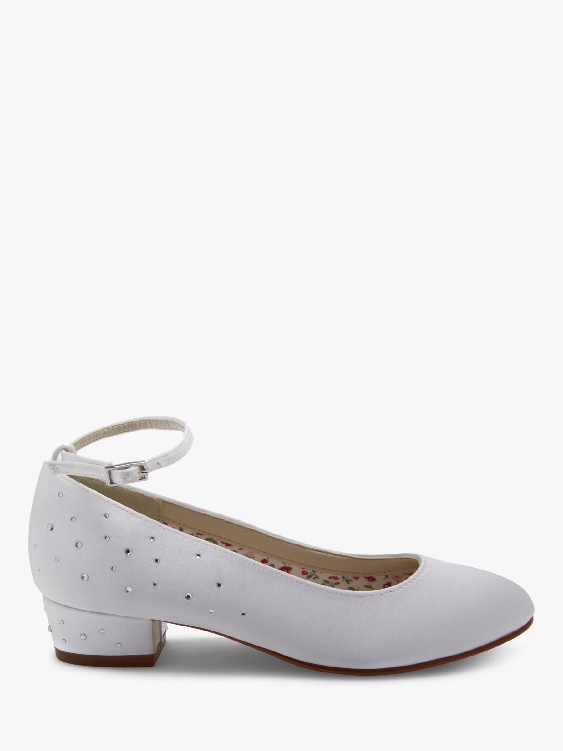 Rainbow Club Maple Bridesmaids' Shoes, White, 12 Jnr
