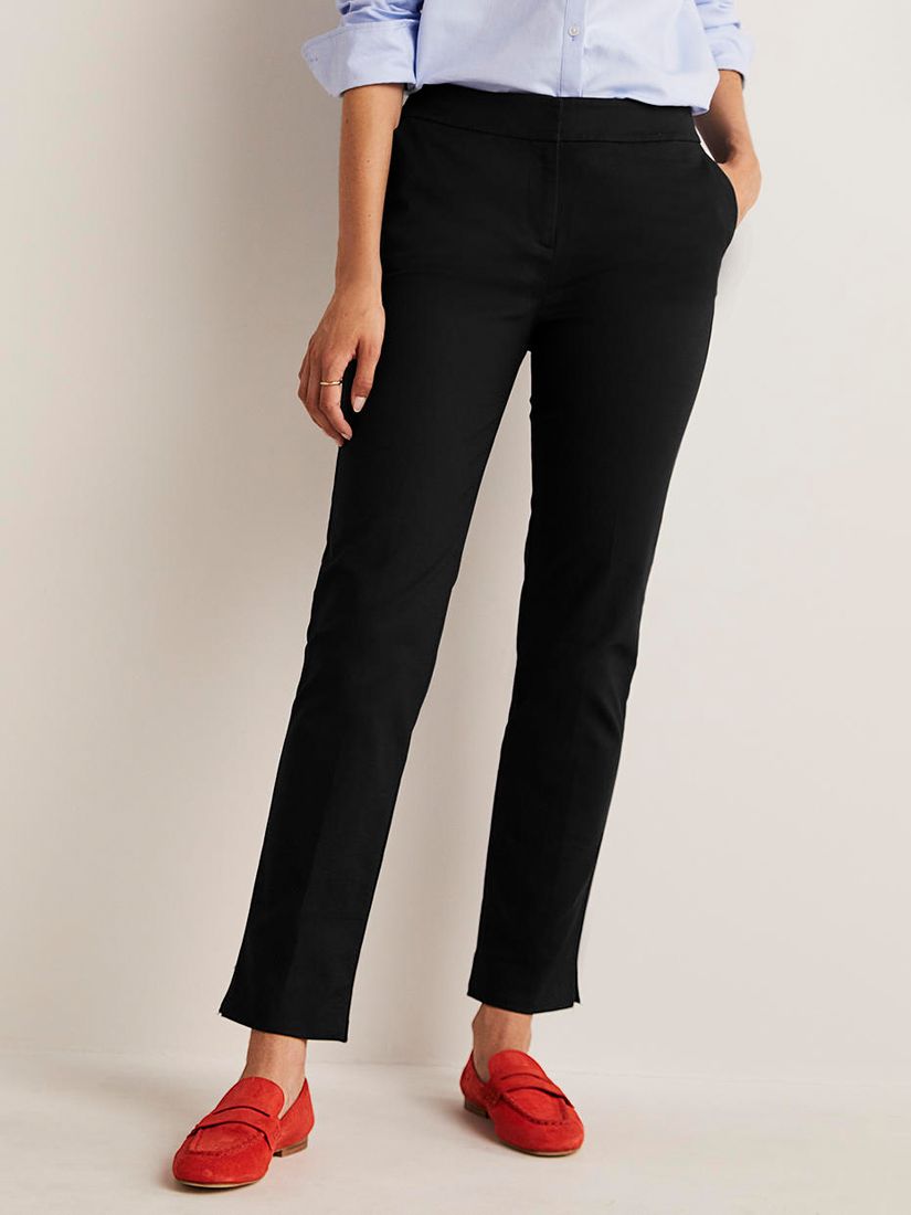 Boden Richmond Trousers, Black at John Lewis & Partners