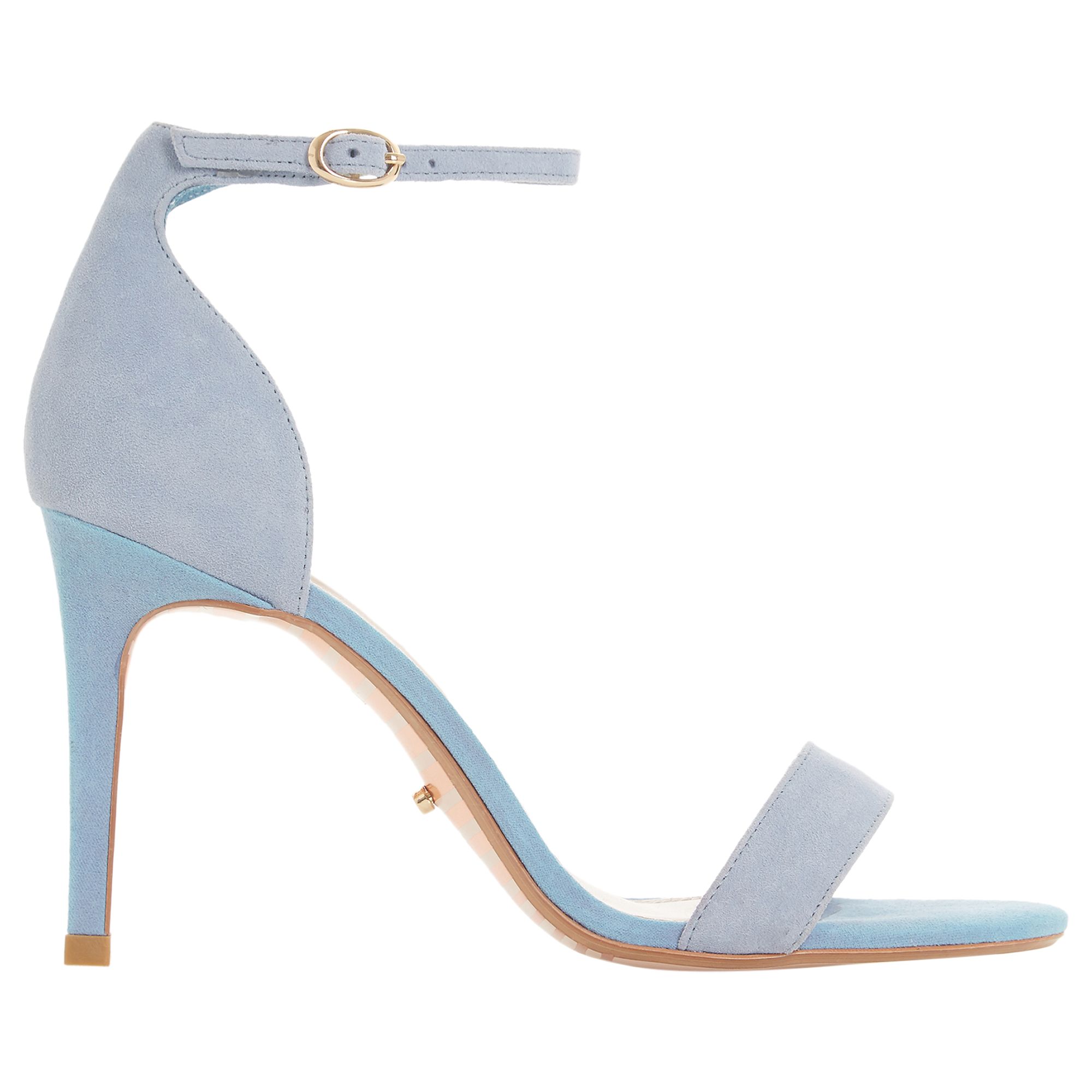 blue suede sandals heels